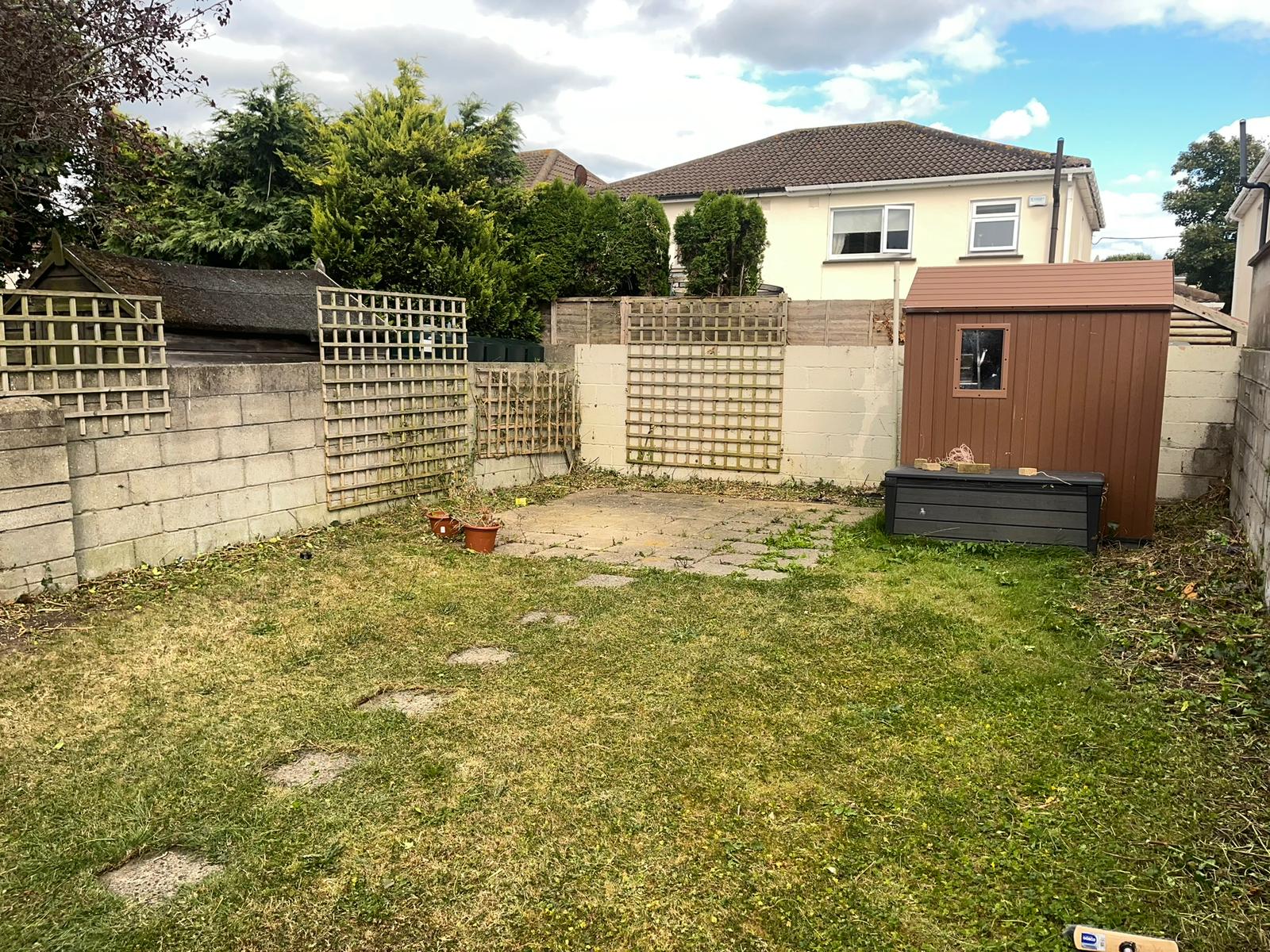 Back garden tidy